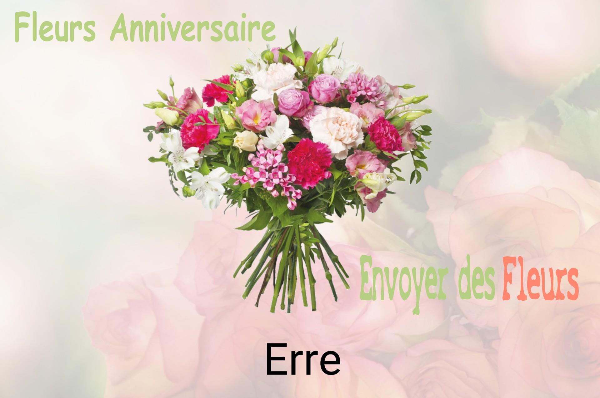 Bouquet de fleurs d’anniversaire livré à Erre