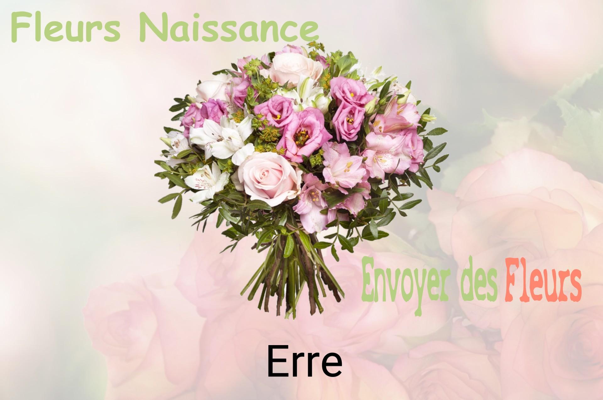 Bouquet de fleurs de naissance livré à Erre